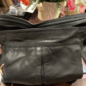 Black Leather Tignanello purse